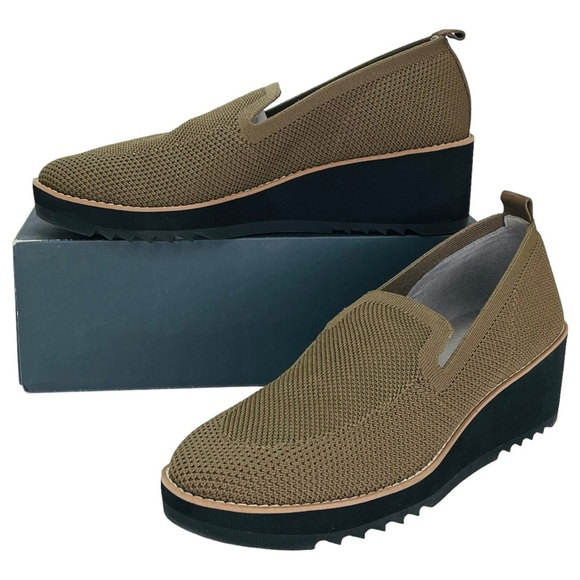 Eileen Fisher Lindy Olive Green Womens Loafers Size 6.5M - Picture 9 of 9